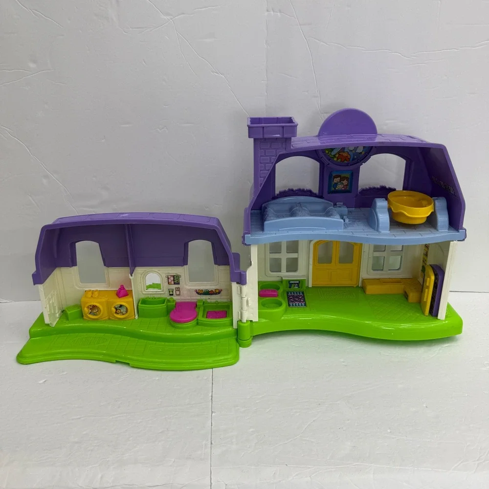 Fisher-Price Little People Happy Sounds Home Kids OS Purple White P3329 House
